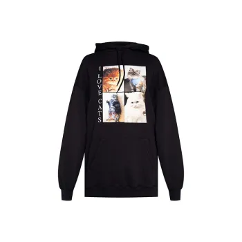Balenciaga I Love Cats Hoodie 'Black'