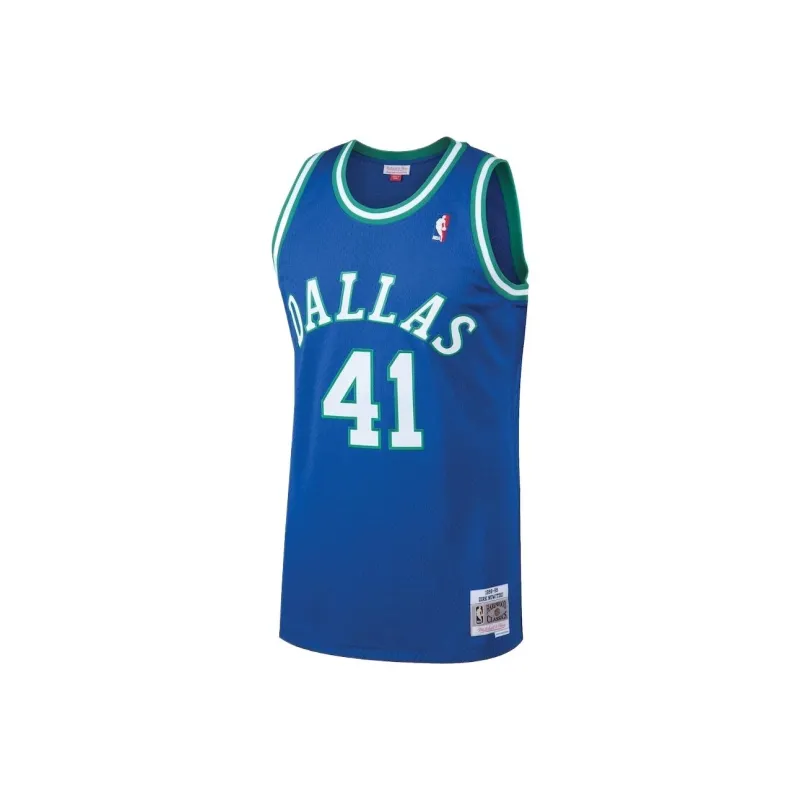 NBA x Mitchell & Ness Basketball Jerseys Dallas Mavericks Men's Blue-0