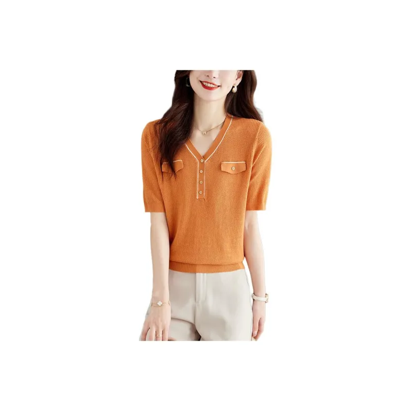 Korean Style Regular T Shirt Women's-3