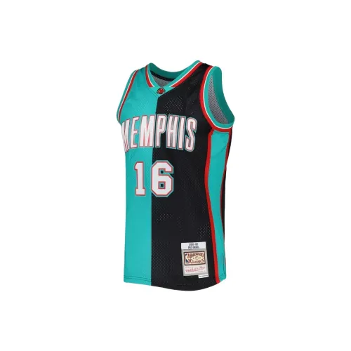 NBA x Mitchell & Ness Memphis Grizzlies Pau Gasol Basketball Jerseys Men's Black/Turquoise