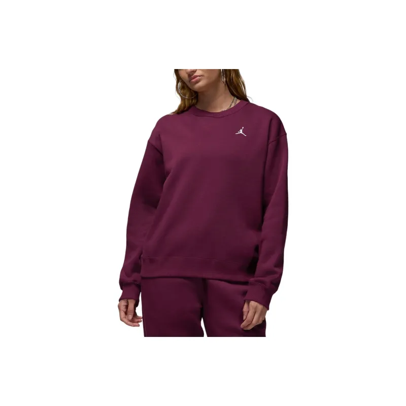 Jordan Jordan Brooklyn Fleece Sweatshirt Women's Bordeaux White-0