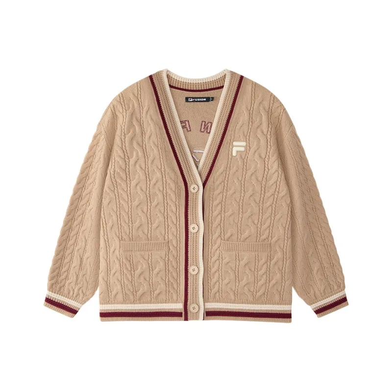 FILA FUSION FOB Series Knitwear Women's Vintage Khaki-0