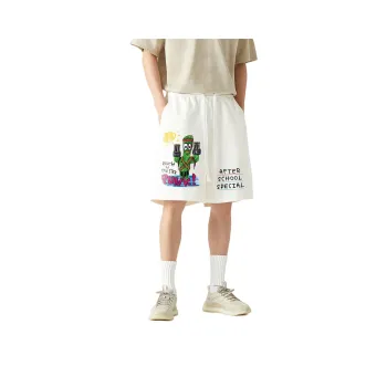 AFTER SCHOOL SPECIAL Casual Shorts Unisex White