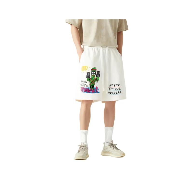 AFTER SCHOOL SPECIAL Casual Shorts Unisex White-0