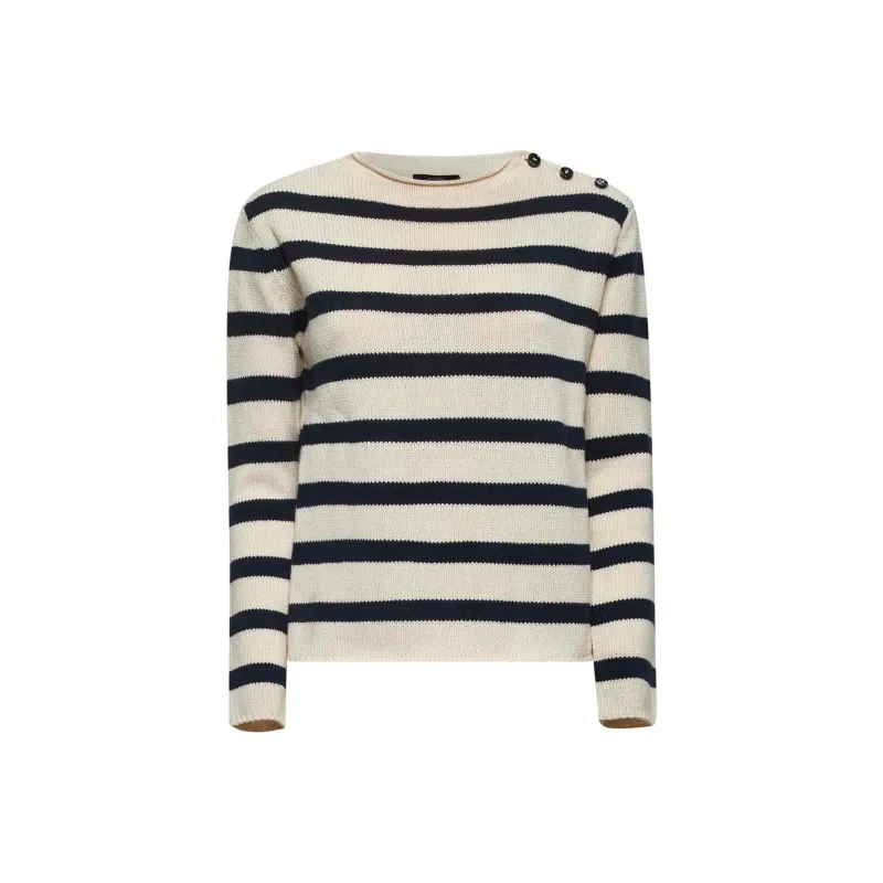 WEEKEND MaxMara Vibo Striped Crewneck Jumper-0