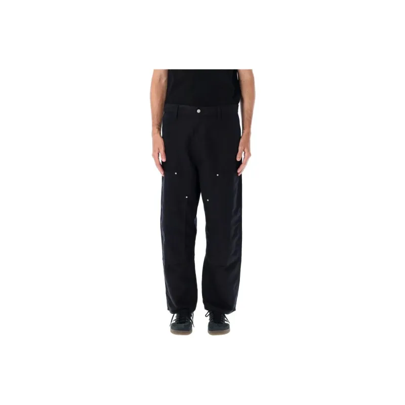 Carhartt WIP Walter Double Knee Logo Patch Tapered Trousers-0