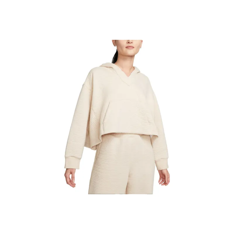 Nike Yoga Luxe Sweatshirt Women's Sand Pile White/Multicolor-0