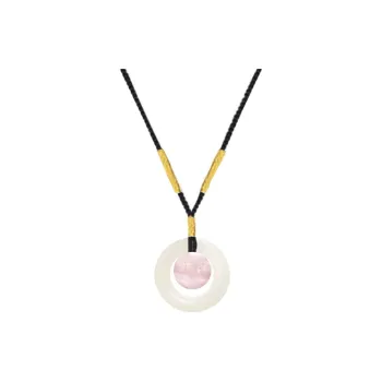Blooming Petals White Jade Bodhi Necklaces Unisex