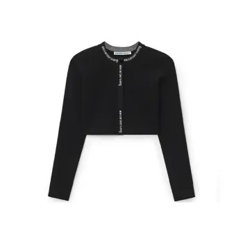 Alexander Wang Jacquard Logo Cardigan