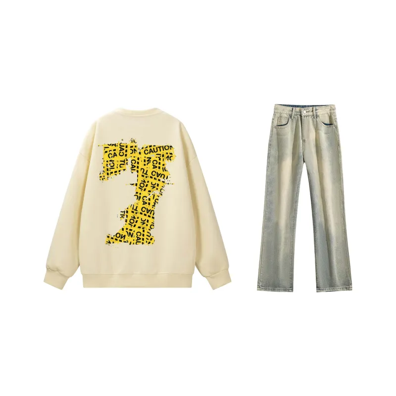 SUNSETMONENT Sweatshirt Set Unisex-38