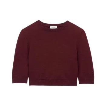 SAINT LAURENT SS25 Sweater Women's Burgundy