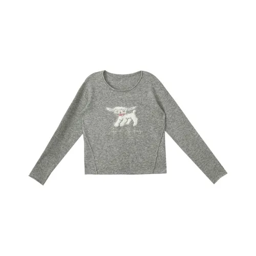 WUPODAMANVZHUANG Sweater Women's Baby Gray