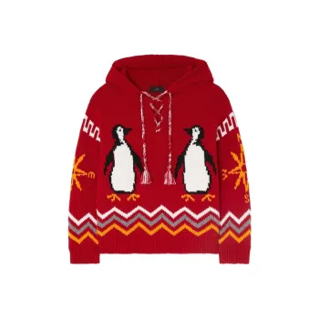 Alanui For The Love Of Penguin Cardigan