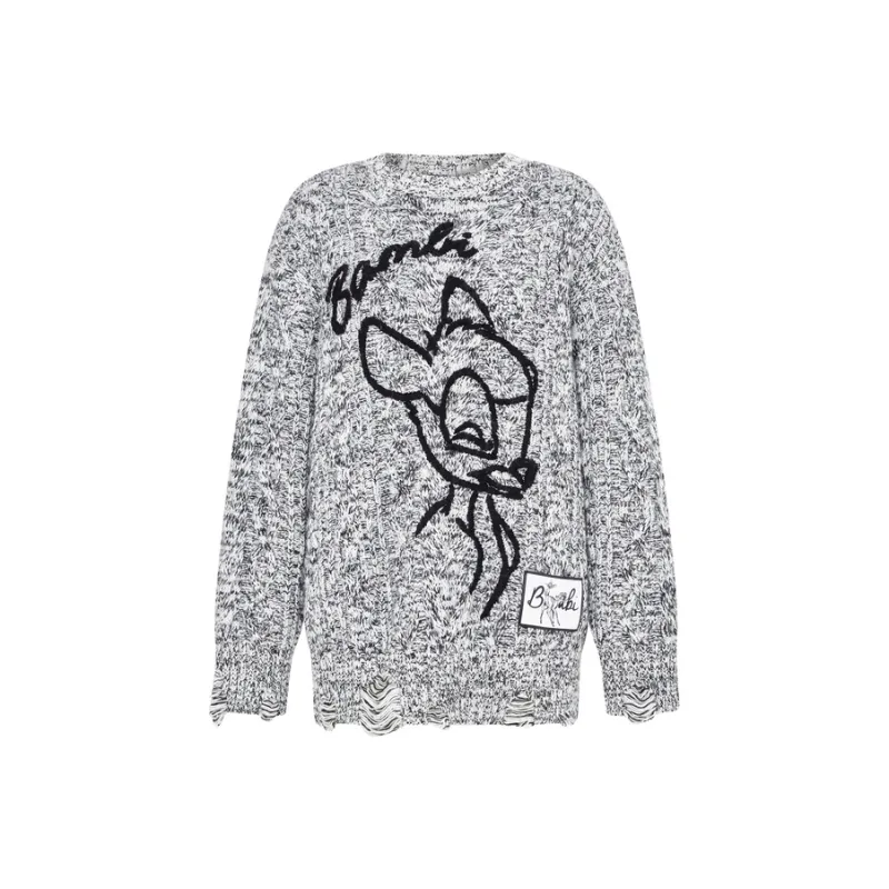MO&CO Sweaters Women's Black White Multicolor-0