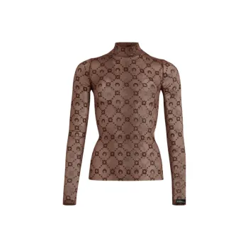 Marine Serre Sweaters Women's Brown