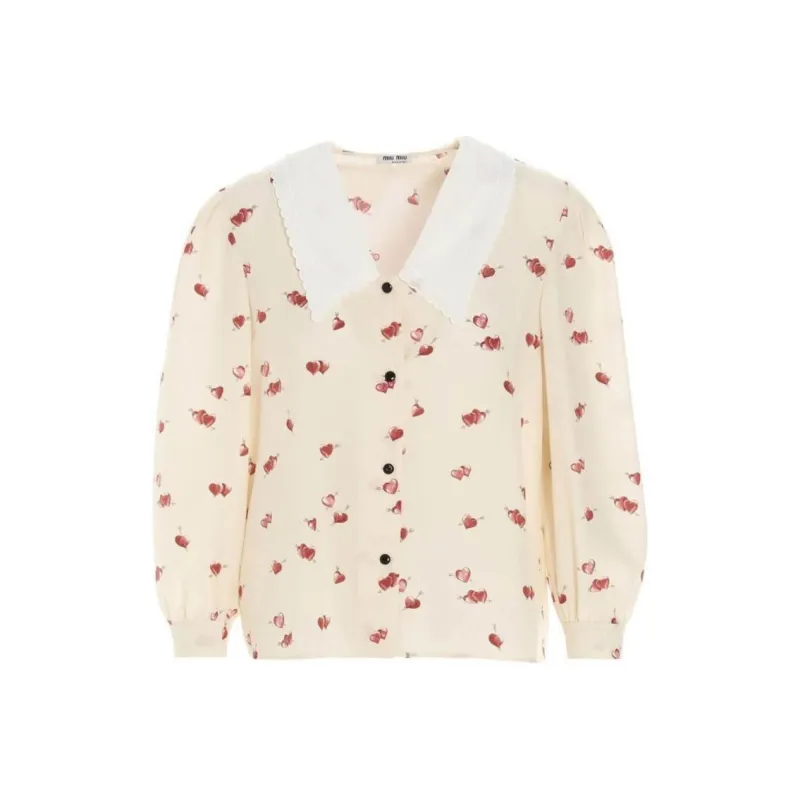 MIU MIU SS21 Shirt Women's Beige-0