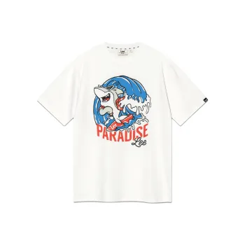 Lee Drop Shoulder Sleeve T Shirt Women's White