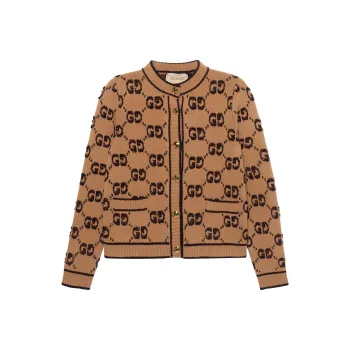 GUCCI Gg Jacquard Cardigan