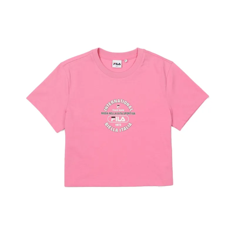 FILA T Shirts Women's Pink-0