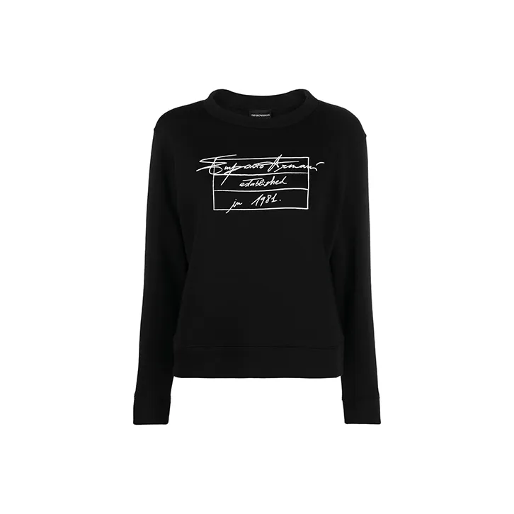 EMPORIO ARMANI FW21 Sweatshirt Women's Black-0