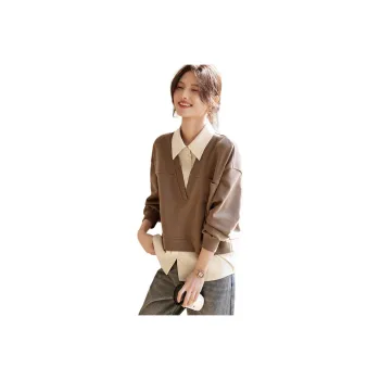 XWI Sweatshirts Women's Camel