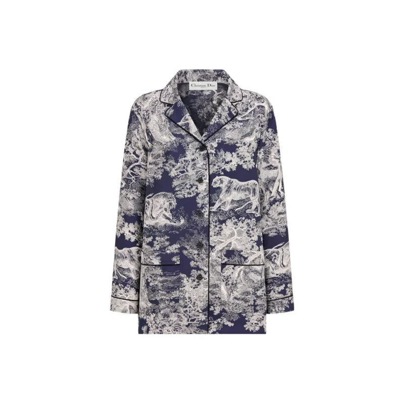 DIOR Quarterly New Products Shirts Women's Blue-0