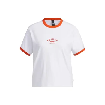 Adidas T Shirts Women's White Old Red