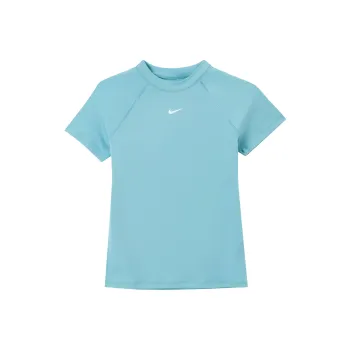 Nike Pro Raglan Sleeve T Shirt Women's Denim Blue Green/White