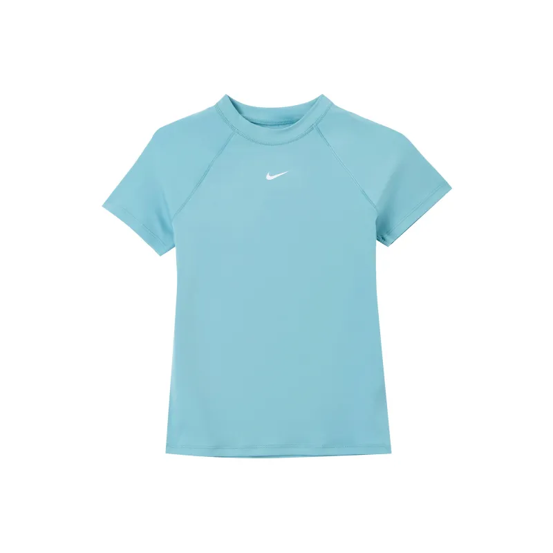 Nike Pro Raglan Sleeve T Shirt Women's Denim Blue Green/White-0