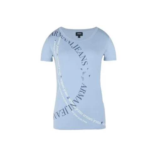 ARMANI JEANS T-Shirts Women's Blue