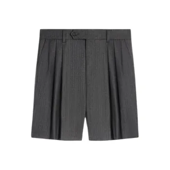 CELINE Men's Shorts In Cashmere And Wool Flannel