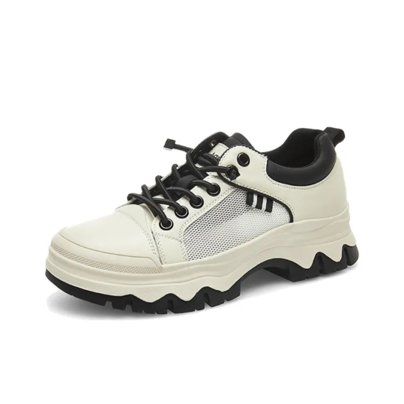 AGSDON Breathable, Height Enhancing, Lightweight Low Top Casual Shoes Women's-8