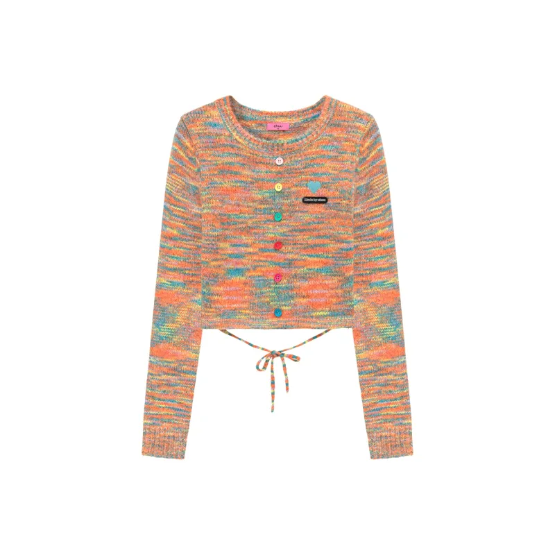 CHUU Sweater Women's Rainbow Stripes-0