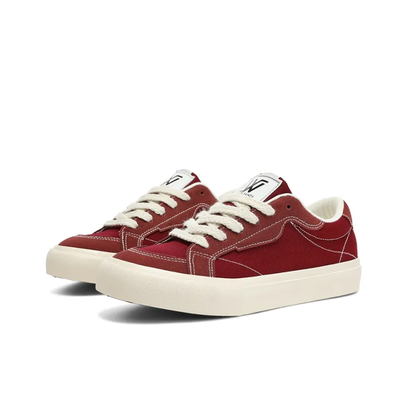 WHITE SANDS Skateboard Shoes Men Low Top Denim Blue/Burgundy/Gray-9