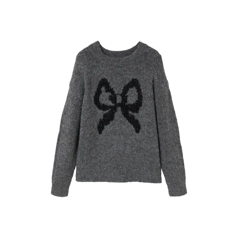 XIANGYING Sweaters Women's Gray-0
