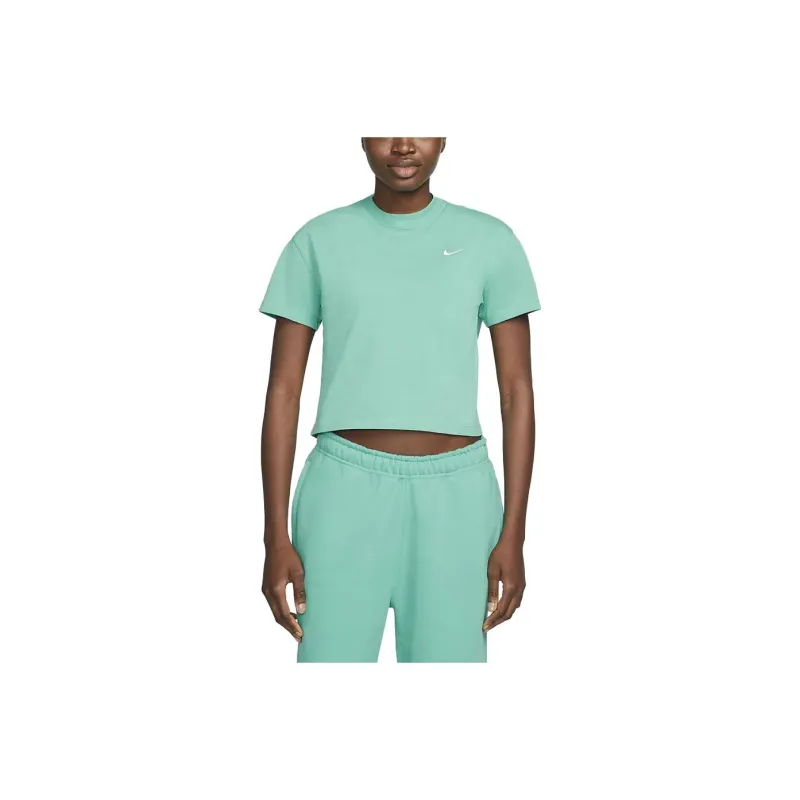 Nike T Shirts Women's Washed Cyan-0