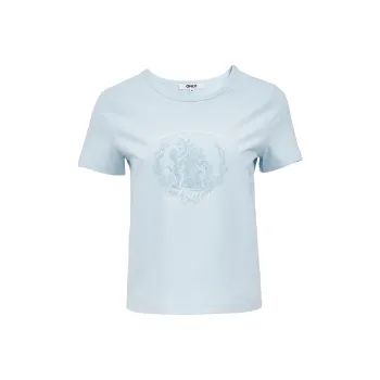 ONLY Set in Sleeve T Shirt Women's A43 Light Blue