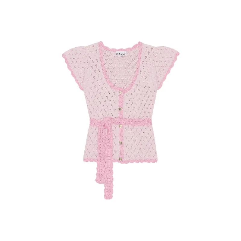GANNI T Shirts Women's Pink-0