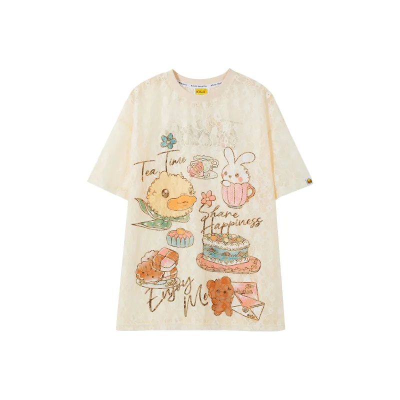 B.Duck T Shirts Women's Ecru-0