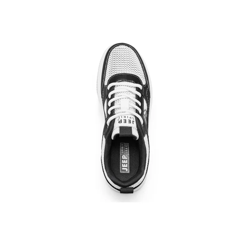 JEEP SPIRIT Abrasion Resistant, Lightweight, And Breathable Low Top Skateboard Shoes Men's Graphite Black-2