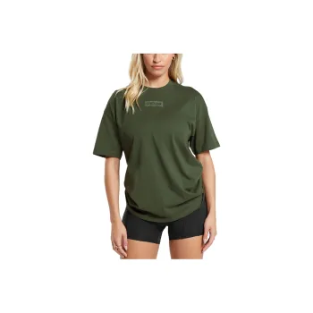 GYMSHARK BLOCK OVERSIZED T-SHIRT T-Shirt Women's Winter Olive