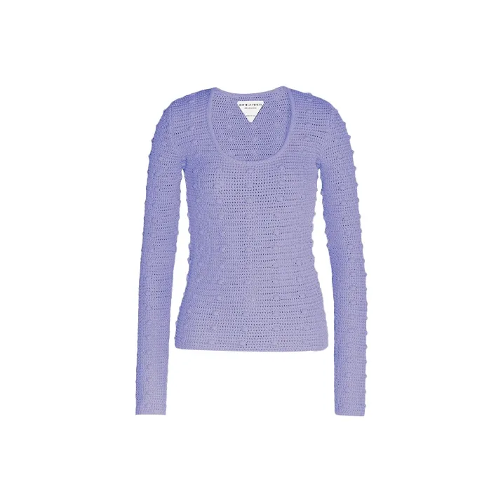 Bottega Veneta SS21 Slim Fit Knitwear Women's Lavender-0