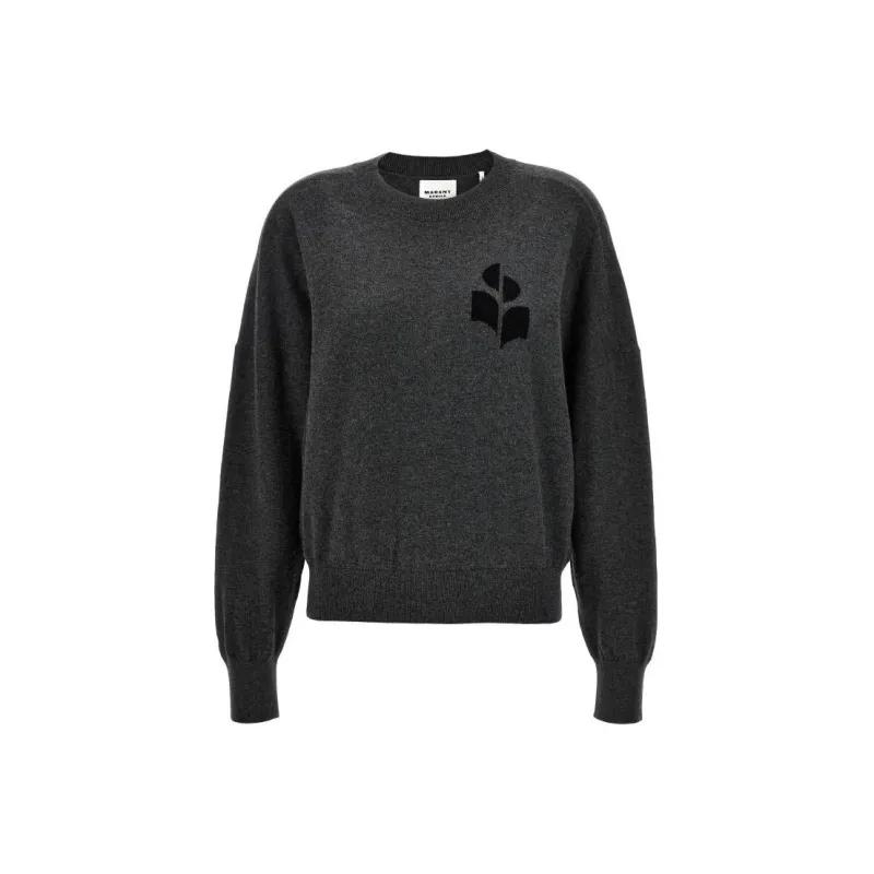 ISABEL MARANT ETOILE Marisans Logo Intarsia Knitted Jumper-0