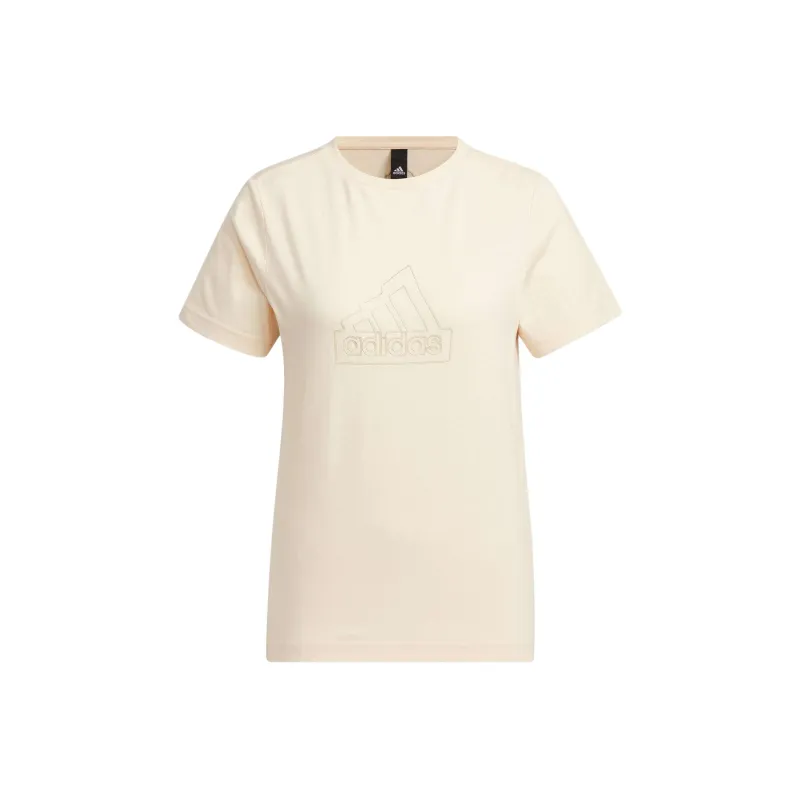 Adidas T Shirt Women's Sandy Brown-0