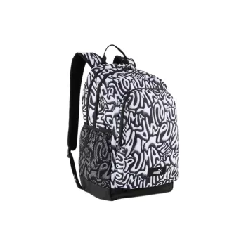 PUMA AOP Polyester Backpack Unisex Black & White