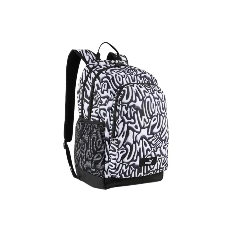 PUMA AOP Polyester Backpack Unisex Black & White-0