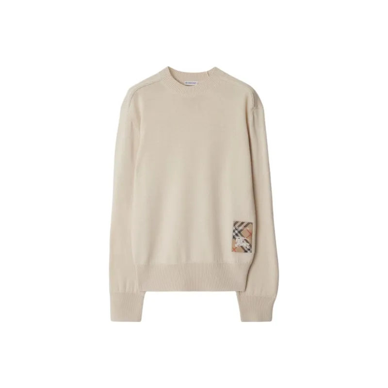 Burberry Checked Wool Jumper-0