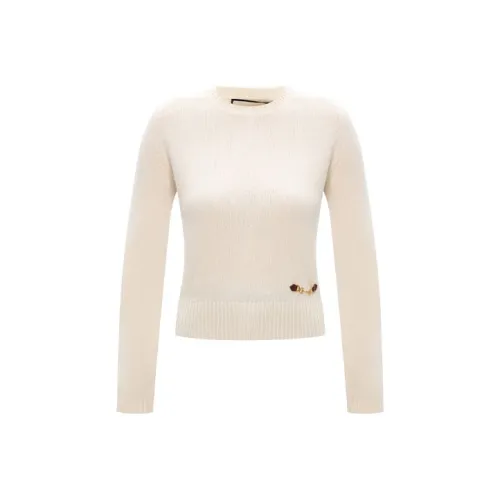 GUCCI Cashmere Sweaters Women's Ecru