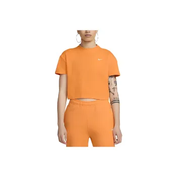 Nike Women's Nrg Solo Swoosh Tee Vivid Orange/White