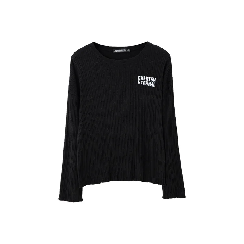 SOON FLOWER T Shirt Women's Black-0